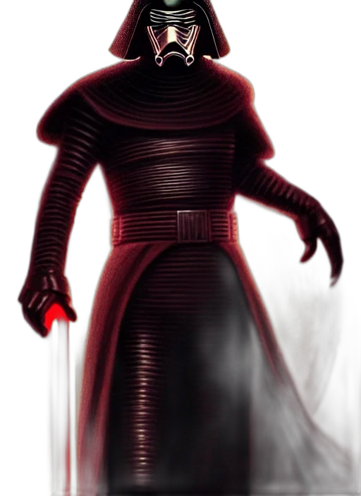 dress, robot, staff, creature transparent PNG cut-out