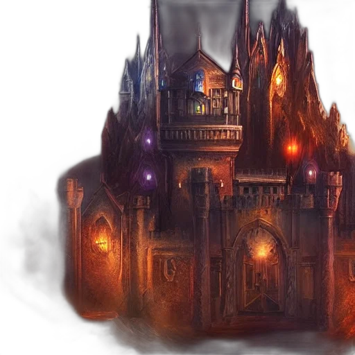 concept art, fantasy art, watercolor, 3d render transparent PNG cut-out