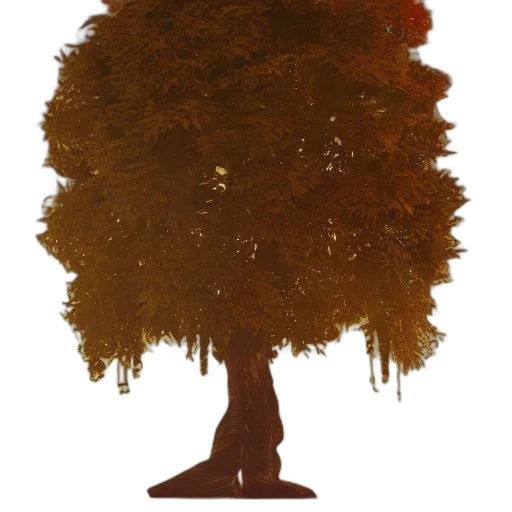 tree, crown, hair, staff transparent PNG cut-out