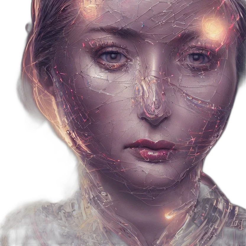 robot, face, mask, jewelry transparent PNG cut-out
