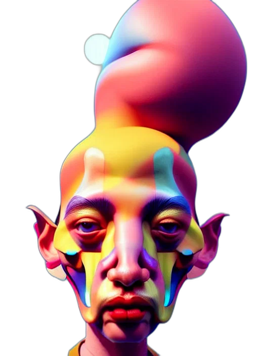 face, mask, creature, crown transparent PNG cut-out
