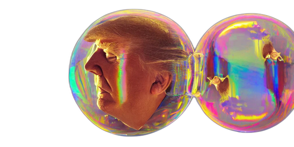 mask, creature, vaporwave, 3d render transparent PNG cut-out