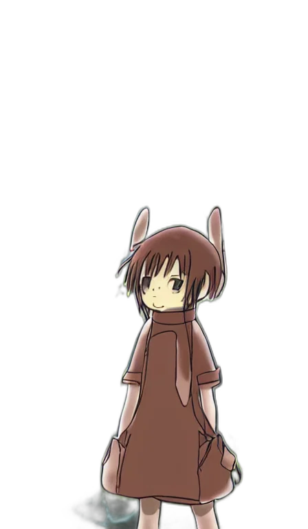 dress, creature, animal, staff transparent PNG cut-out