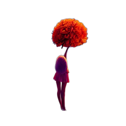 tree, flower, crown, dress transparent PNG cut-out