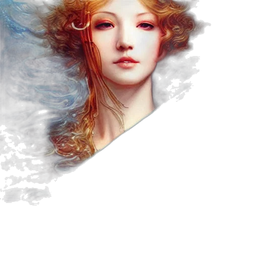 face, crown, fantasy art, photorealistic transparent PNG cut-out