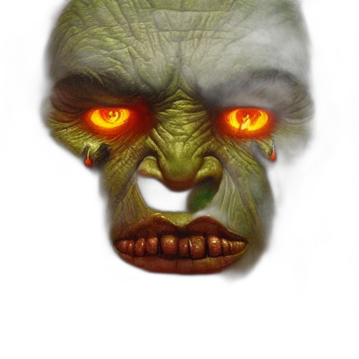 mask, face, creature, staff transparent PNG cut-out