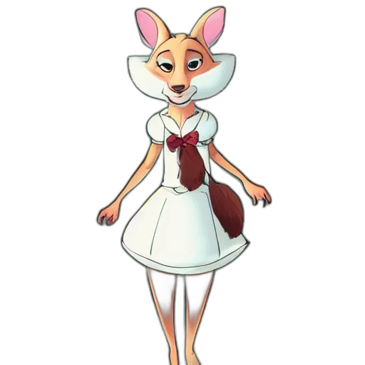 dress, staff, animal, creature transparent PNG cut-out