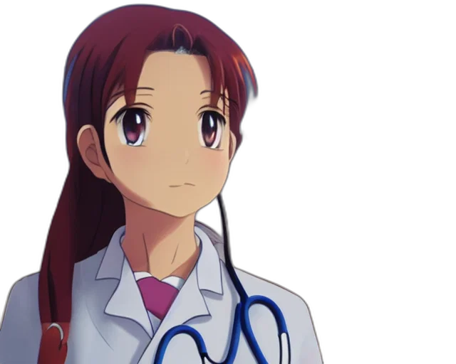 staff, robot, anime, 3d render transparent PNG cut-out