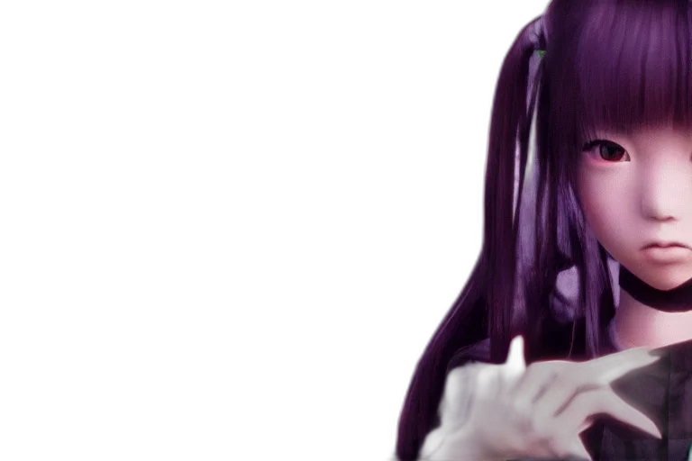weapon, hair, mask, flower transparent PNG cut-out