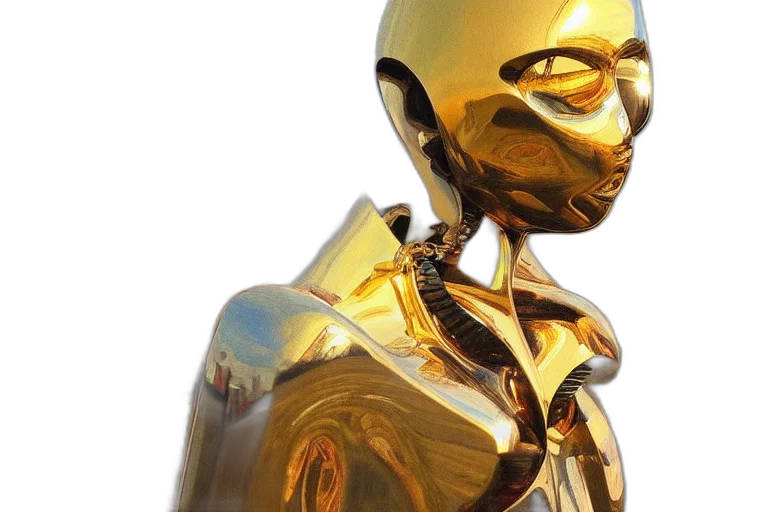 mask, robot, jewelry, 3d render transparent PNG cut-out
