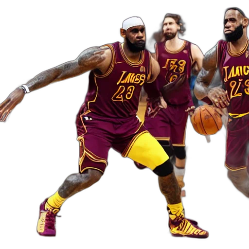 concept art, 3d render, lebron, james transparent PNG cut-out