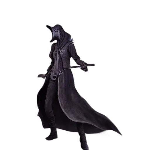 mask, staff, jacket, weapon transparent PNG cut-out