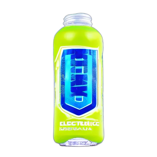 bottle, robot, cyberpunk, vaporwave transparent PNG cut-out