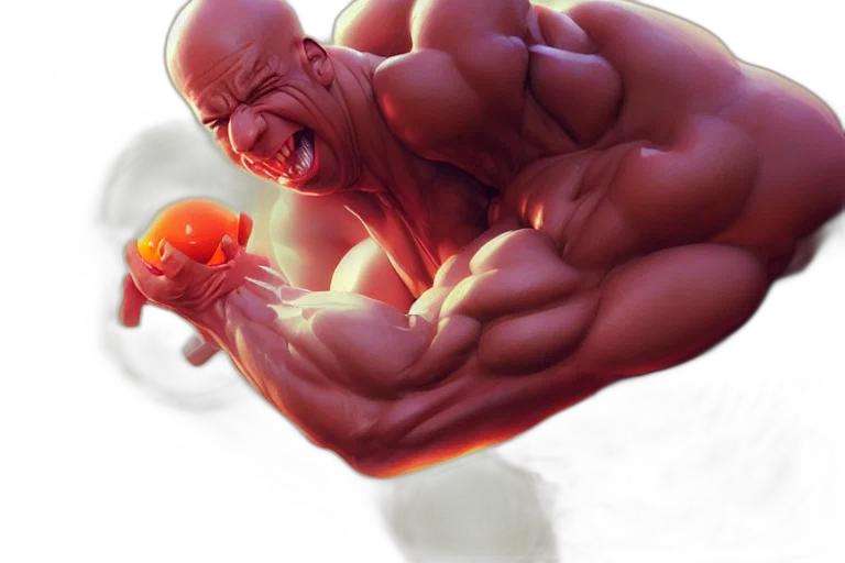 creature, concept art, photorealistic, 3d render transparent PNG cut-out