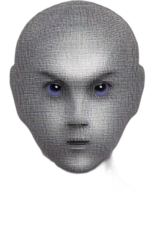 robot, mask, face, creature transparent PNG cut-out