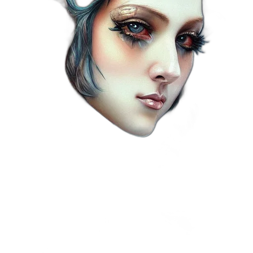 face, mask, crown, robot transparent PNG cut-out