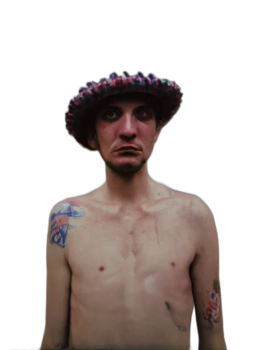 hat, face, creature, animal transparent PNG cut-out