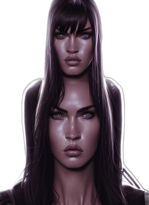 face, hair, concept art, comic book art transparent PNG cut-out