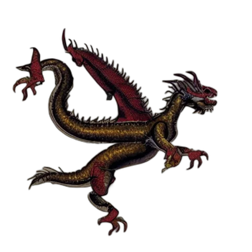 dragon, staff, animal, creature transparent PNG cut-out