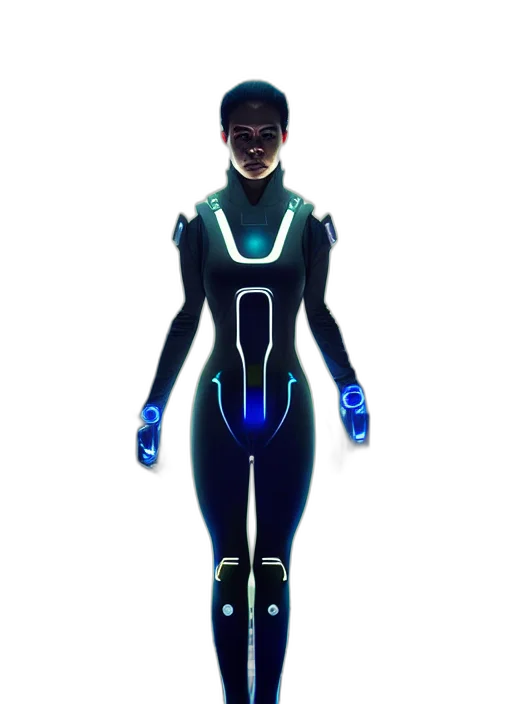 robot, dress, concept art, cyberpunk transparent PNG cut-out