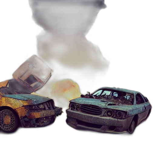 car, weapon, robot, bottle transparent PNG cut-out