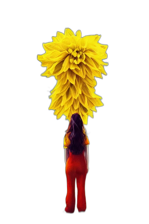 flower, dress, crown, staff transparent PNG cut-out