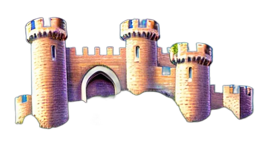 crown, building, dragon, staff transparent PNG cut-out