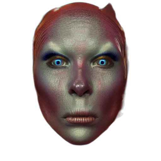 mask, face, robot, creature transparent PNG cut-out