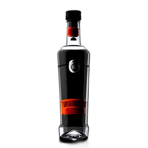bottle, 3d render, vodka, modern transparent PNG cut-out