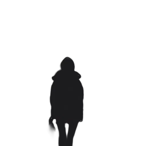jacket, face, mask, creature transparent PNG cut-out