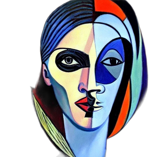 mask, face, jewelry, oil painting transparent PNG cut-out