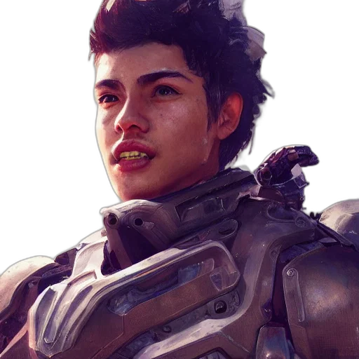 face, robot, dragon, weapon transparent PNG cut-out