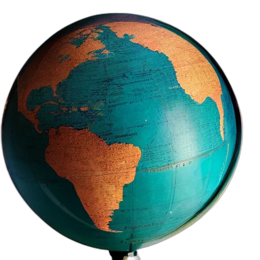 umbrella, staff, 3d render, earth tones transparent PNG cut-out