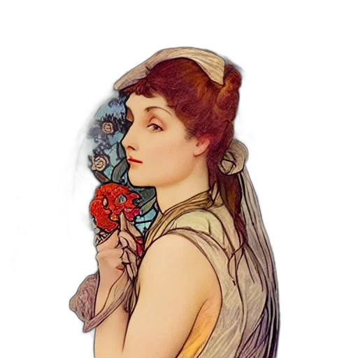 staff, dress, face, hat transparent PNG cut-out