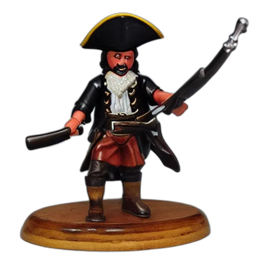 weapon, 3d render, pirate, captain transparent PNG cut-out