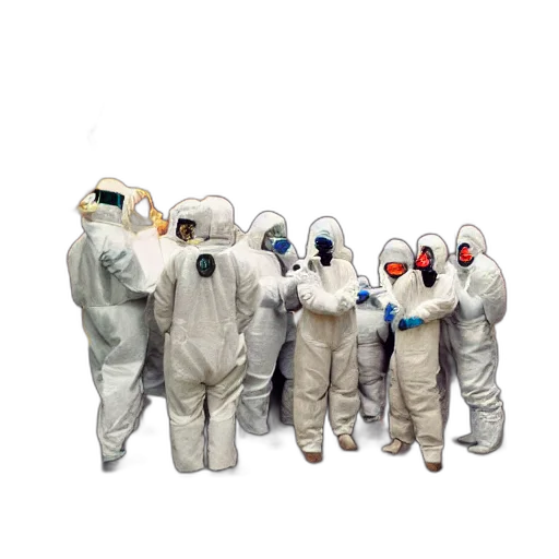 mask, staff, jacket, robot transparent PNG cut-out