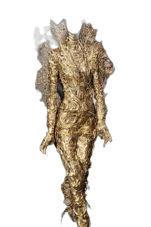 dress, mask, jewelry, creature transparent PNG cut-out