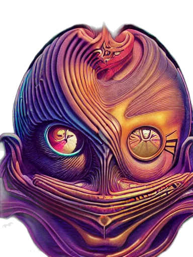 mask, face, creature, robot transparent PNG cut-out
