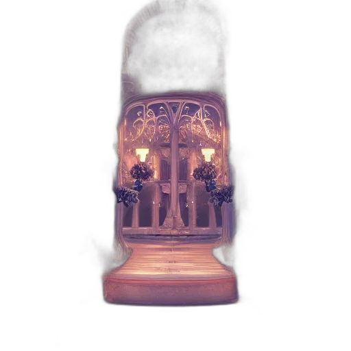 bottle, furniture, crown, dress transparent PNG cut-out