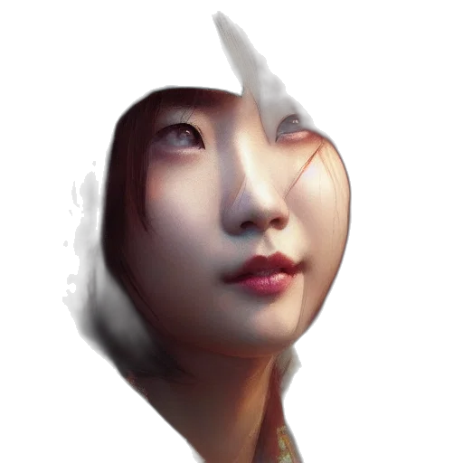 face, mask, robot, creature transparent PNG cut-out