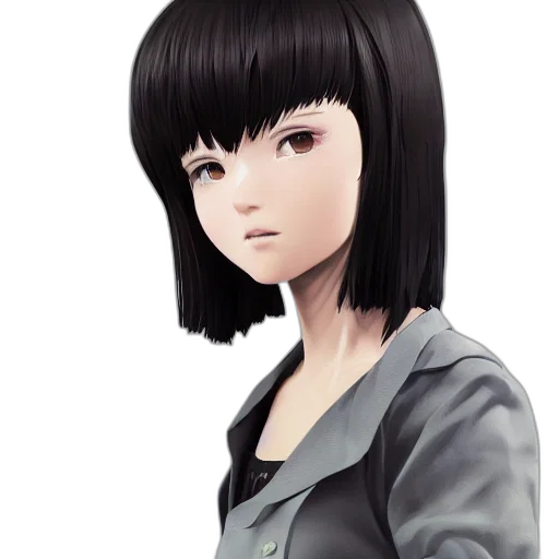 face, jacket, staff, hair transparent PNG cut-out