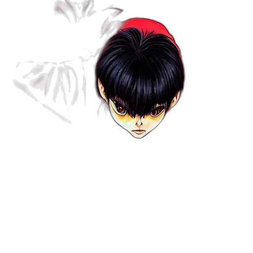 mask, face, hair, jacket transparent PNG cut-out