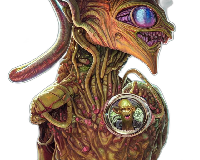creature, face, mask, concept art transparent PNG cut-out