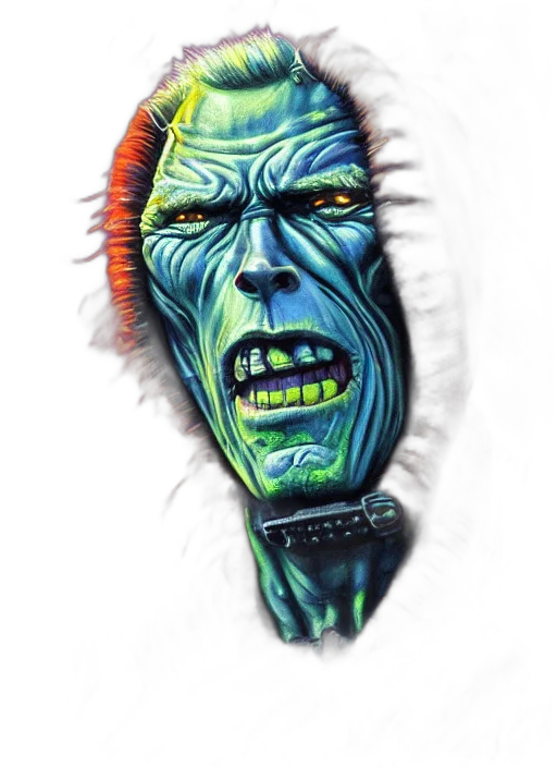 face, staff, creature, mask transparent PNG cut-out