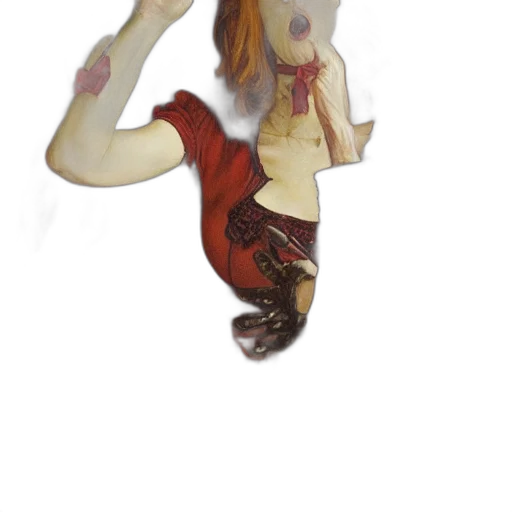dragon, creature, mask, staff transparent PNG cut-out
