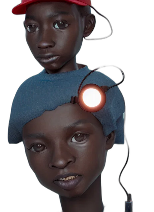robot, face, mask, jewelry transparent PNG cut-out