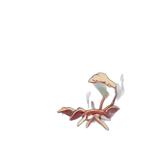 creature, animal, dragon, flower transparent PNG cut-out