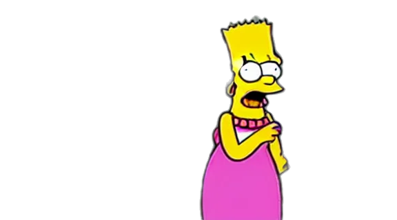 dress, cartoon, scene, simpsons transparent PNG cut-out