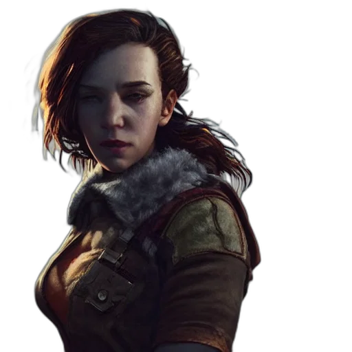jacket, face, weapon, concept art transparent PNG cut-out