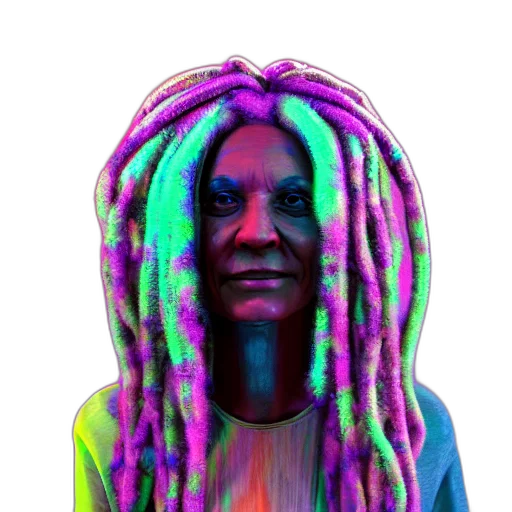 hair, face, mask, creature transparent PNG cut-out